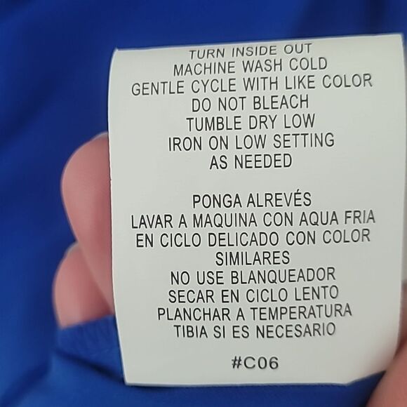 LOVE REIGN Cobalt Blue Sun Dress with Rouched Bust. Size XL - Picture 10 of 10